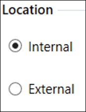Cropped screenshot of the IMU Location options.