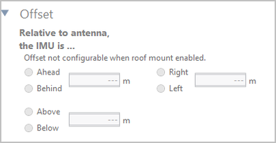 Cropped screenshot of the Offset settings area.