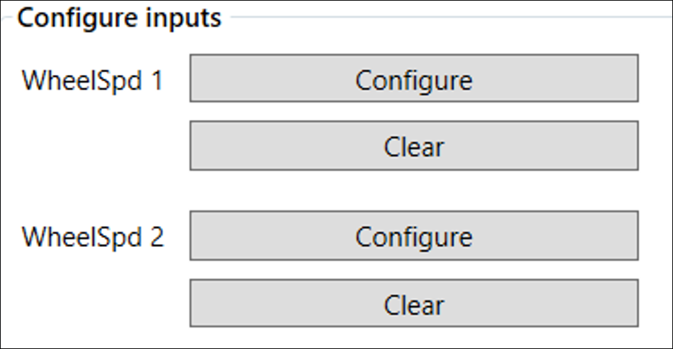 Cropped screenshot of the Configure Inputs options.