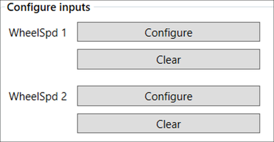 Cropped screenshot of the Configure Inputs options.