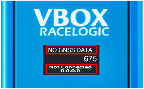 Image of NTRIP Modem displaying the Not Connected message