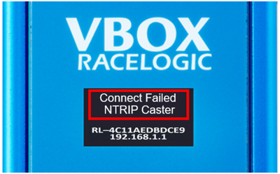 Image of NTRIP Modem where connection to the NTRIP Caster has been lost