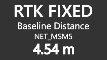 Image of the NTRIP Modem Baseline Distance Screen