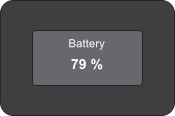 Image of the NTRIP Base Station display showing a battery level of 79%.
