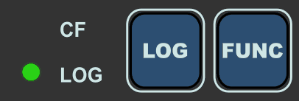GIF depicting a flashing green LOG LED on VBOX 3i ADAS.