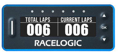 VBOX LapTimer showing the Lap Counter display.