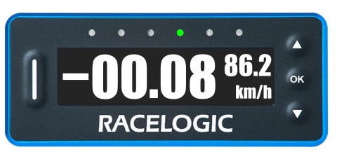 VBOX LapTimer showing the default Predictive Lap Timing display.