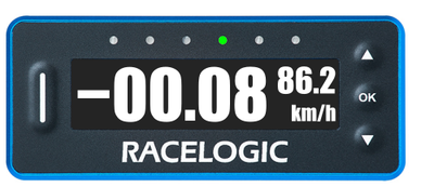 VBOX LapTimer showing the default Predictive Lap Timing display.