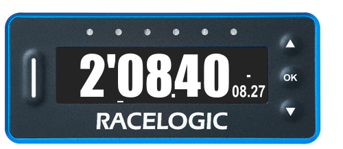 VBOX LapTimer showing the Predictive Lap Timing mode with the Fastest Lap screen displayed.