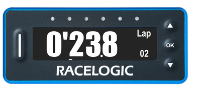 VBOX LapTimer showing the Predictive Lap Timing mode with Live Rolling Lap Time displayed.