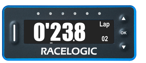 VBOX LapTimer showing the Predictive Lap Timing mode with Live Rolling Lap Time displayed.