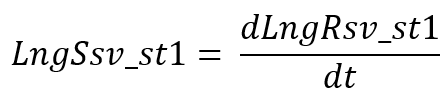 Calculation for the difference in speed between the Subject Vehicle and Static Target 1 in the longitudinal direction, with respect to the subject vehicle's heading.
