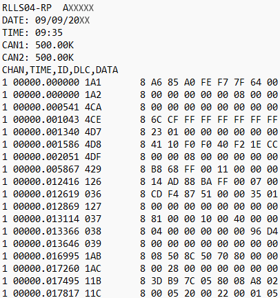 Log File Example