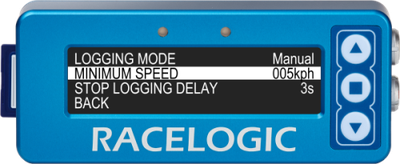 Logging Options - Minimum Speed Highlighted - Framed