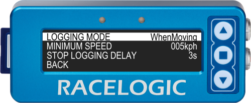 Logging Options - WhenMoving selected - Framed