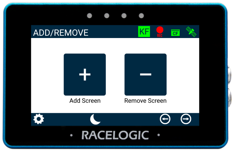 MFD Touch displaying the Add/Remove screen.