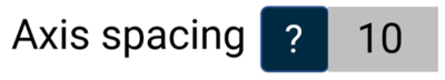 Axis Spacing option in the Range settings for Analogue Gauge in the VBOX Touch MFD App.