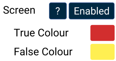 Screen option in the Gauge Element settings in the VBOX Touch MFD App.