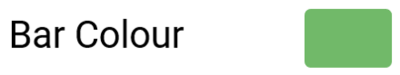 The Bar Colour option in the Data settings for Bar Graphs on MFD Touch.