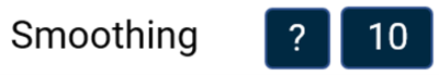 Smoothing option in the Data settings for the G-Ball element in the VBOX Touch MFD App.