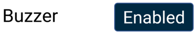 MFD Touch Numerical Settings Buzzer