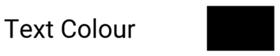 Text Colour option in the Numerical Settings in VBOX Touch MFD App.