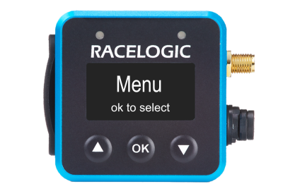 Mini LapTimer showing the Main Menu screen.