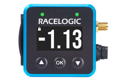 Mini LapTimer showing the Predictive Lap Timing display with the comparison time between the current lap and the reference lap as -1.13 (faster time). 