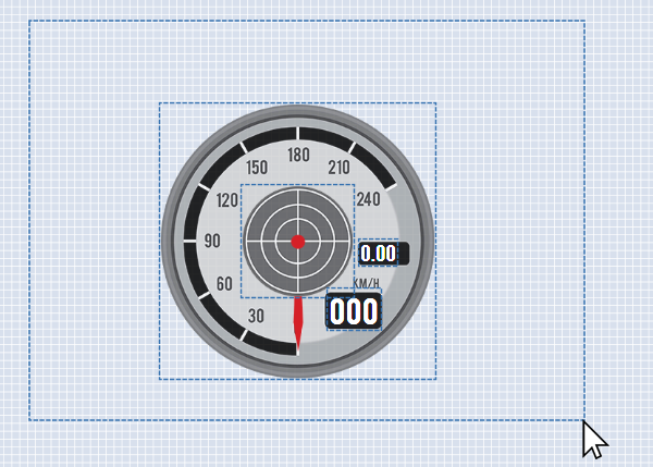 Screenshot of the mouse being used to click and drag.