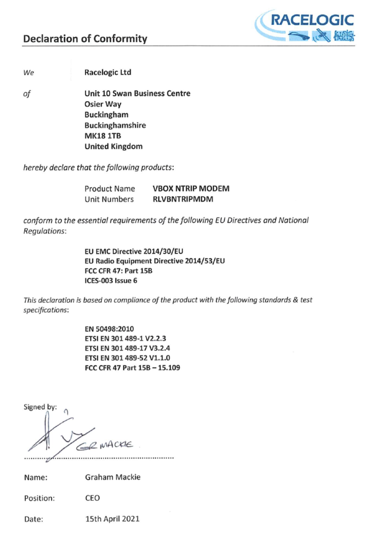 NTRIP Modem EC Doc