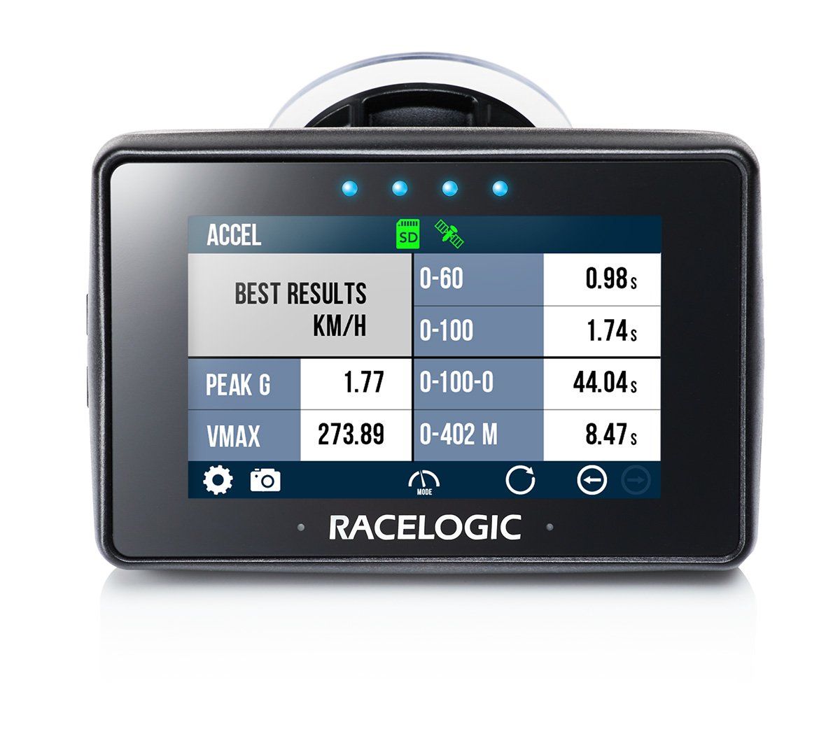Performance Box Touch with blue LEDs.