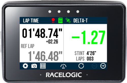 PB Touch Lap Timing Screen