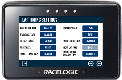 PB Touch Lap Timing Settings2