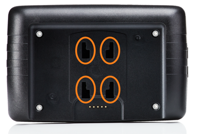 Back of Performance Box Touch with Richter mounting slots highlighted.