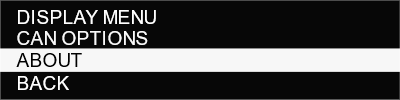 PLT OLED About Menu