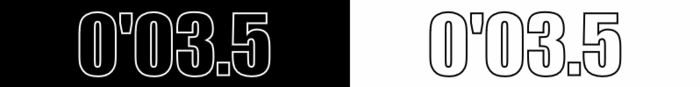 PLT OLED Outline Font