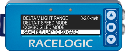 PLT Settings - Save Ref. Lap to SD Card Highlighted