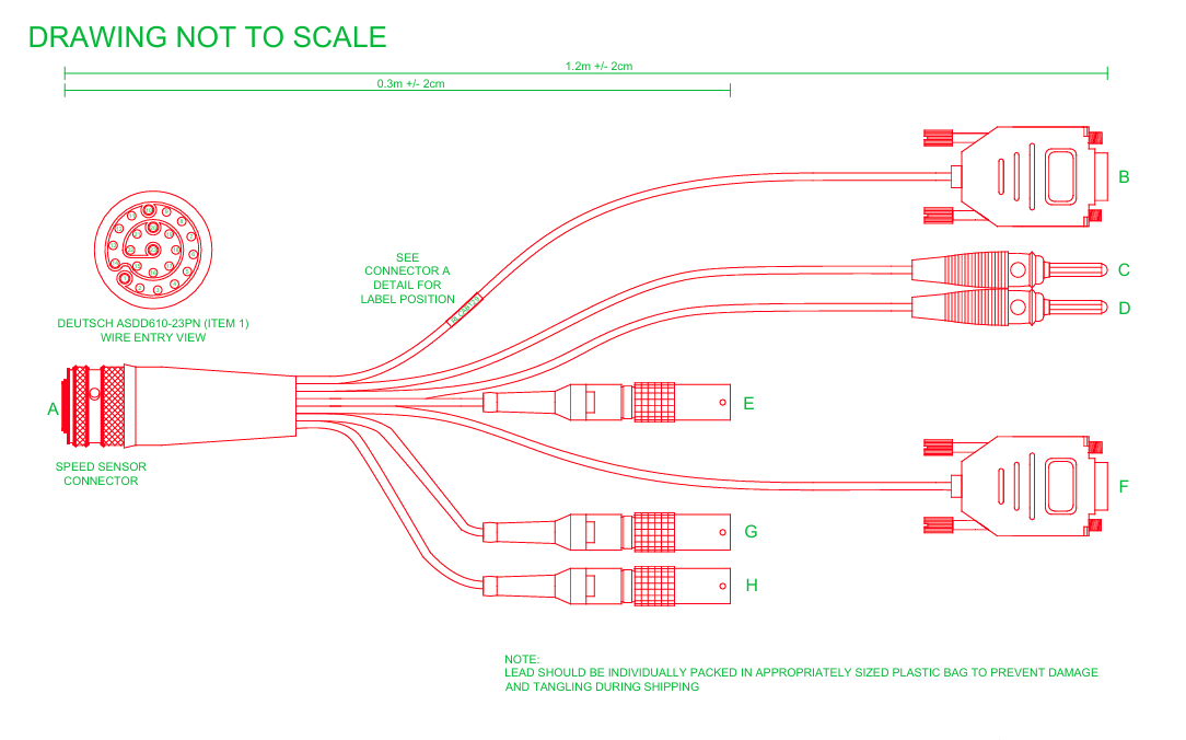 Cable drawing of RLCAB129