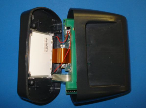 Front Panel and Rear Casing apart, showing the internal components.