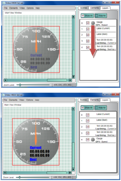 Image depicting how to reorder layers.