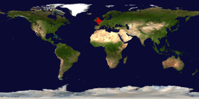 Screenshot of the World Map Area.