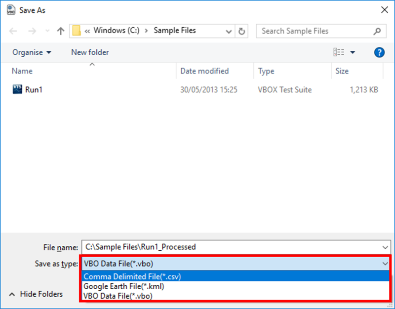 Save as CSV VBFP