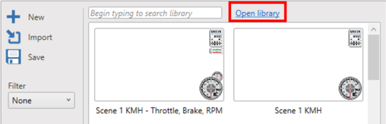Screenshot highlighting the Open Library link.