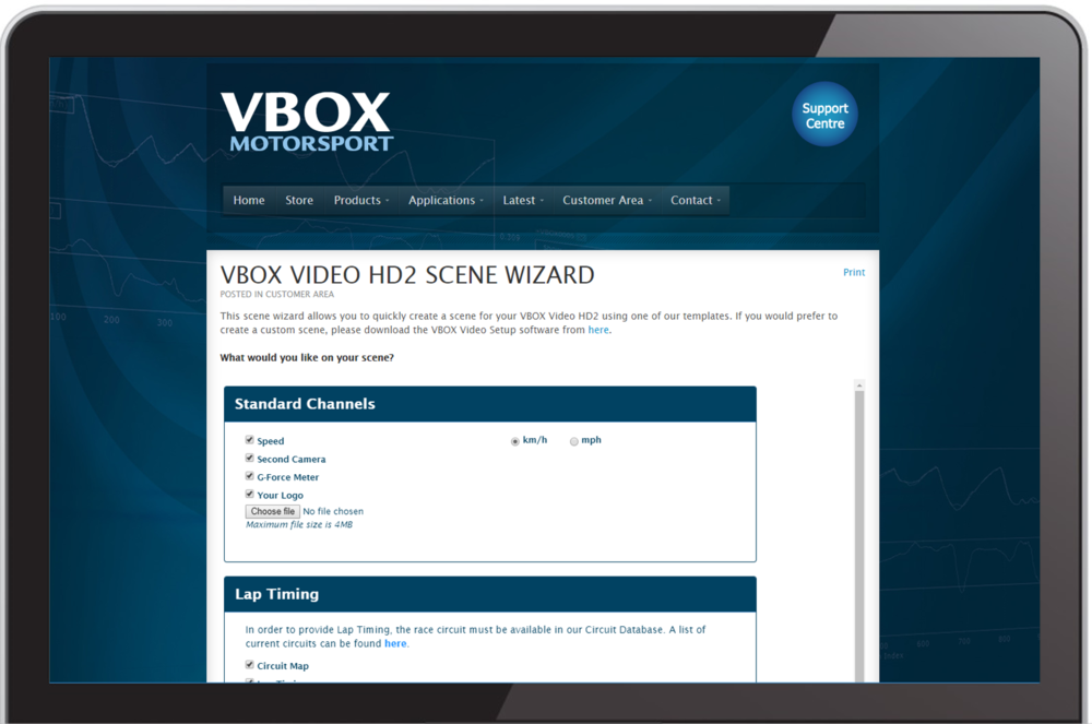 Screenshot of the Online Scene Wizard overview.