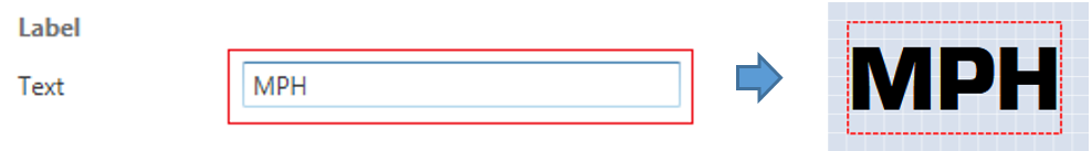 Images depicting a Label being edited via the Label settings.