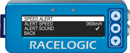 Speed Alert Sub-Menu - Speed Alert Highlighted