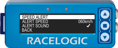 Speed Alert Sub-Menu - Speed Alert Highlighted