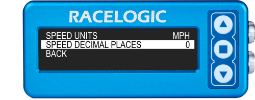 Speed decimal places highlighted