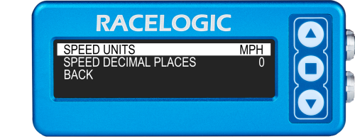 Speed units highlighted