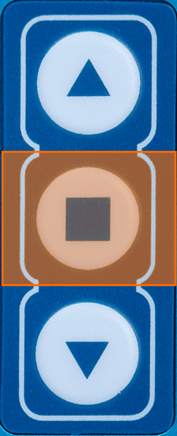 Square button